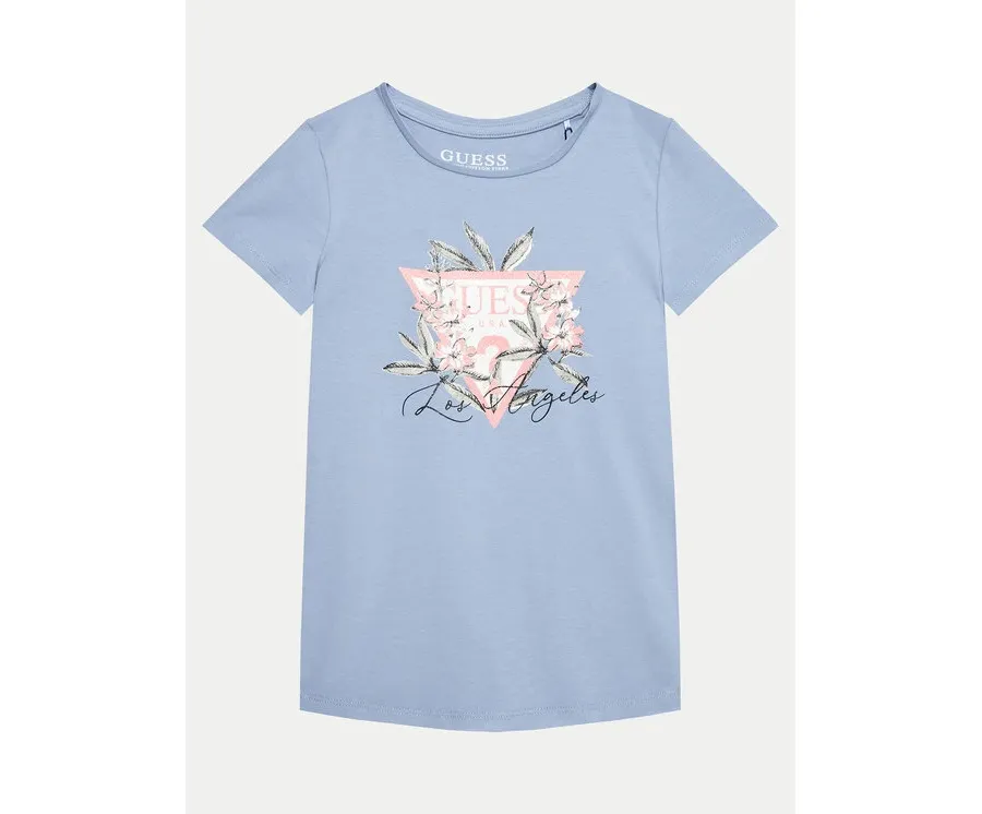 obrazek 1 Guess T-Shirt J4BI25 J1314 Niebieski Regular Fit