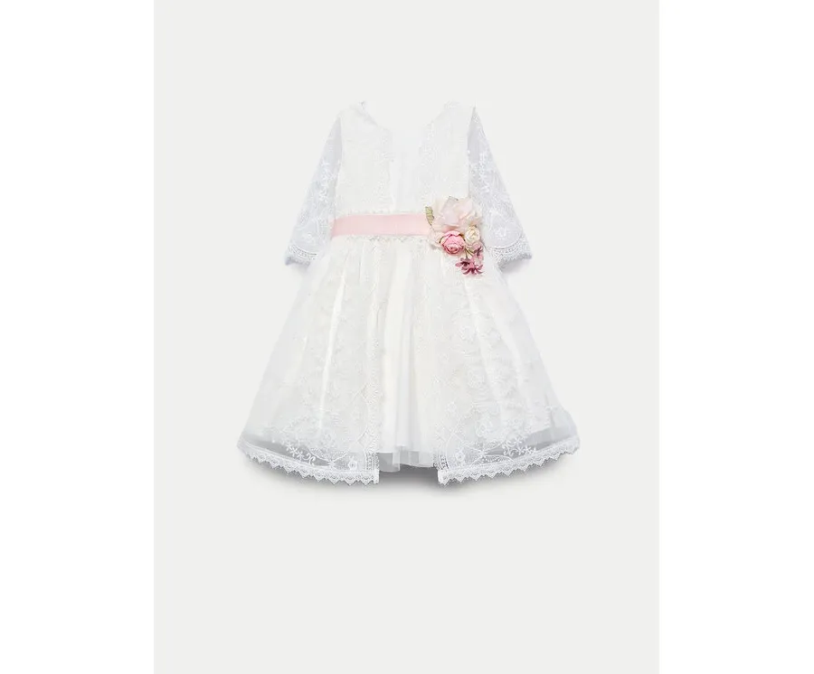 obrazek 1 Abel & Lula Sukienka elegancka 5041 Écru Regular Fit