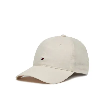 Zdjęcie Tommy Hilfiger Czapka z daszkiem Essential Flag Linen Cap AW0AW17130 Écru