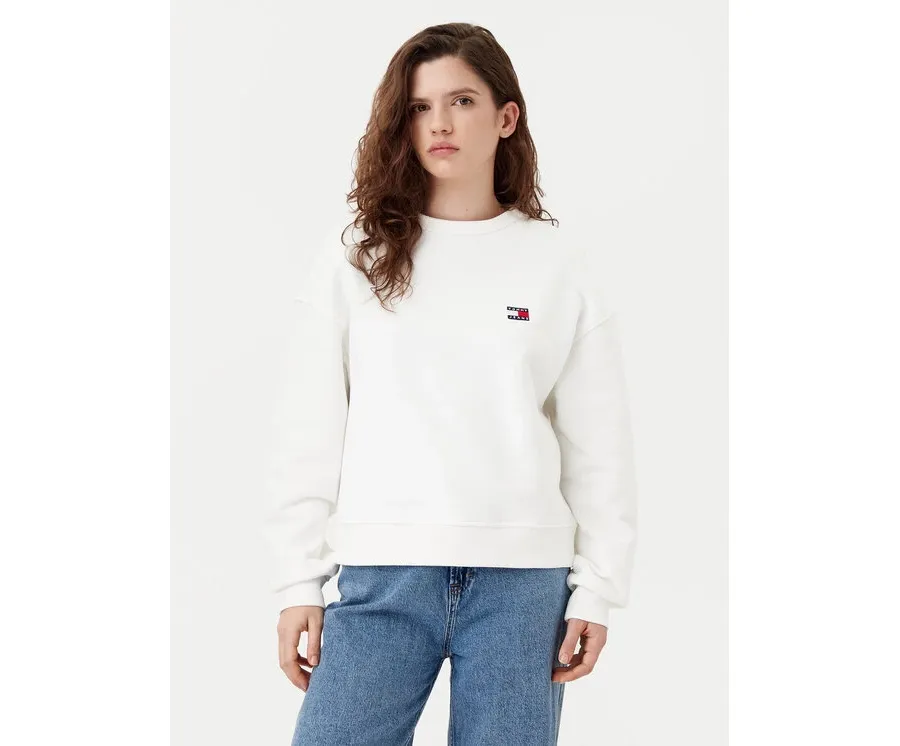 obrazek 1 Tommy Jeans Bluza DW0DW19408 Écru Boxy Fit