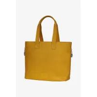Zdjęcie Urokliwa żółta torba typu shopper ze skóry - Terrida