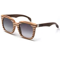 Picture Luxurious wooden glasses with horizontal stripes - Legno Light