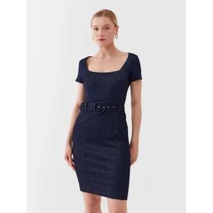 Zdjęcie Guess Sukienka codzienna W3YK70 KBU70 Granatowy Bodycon Fit