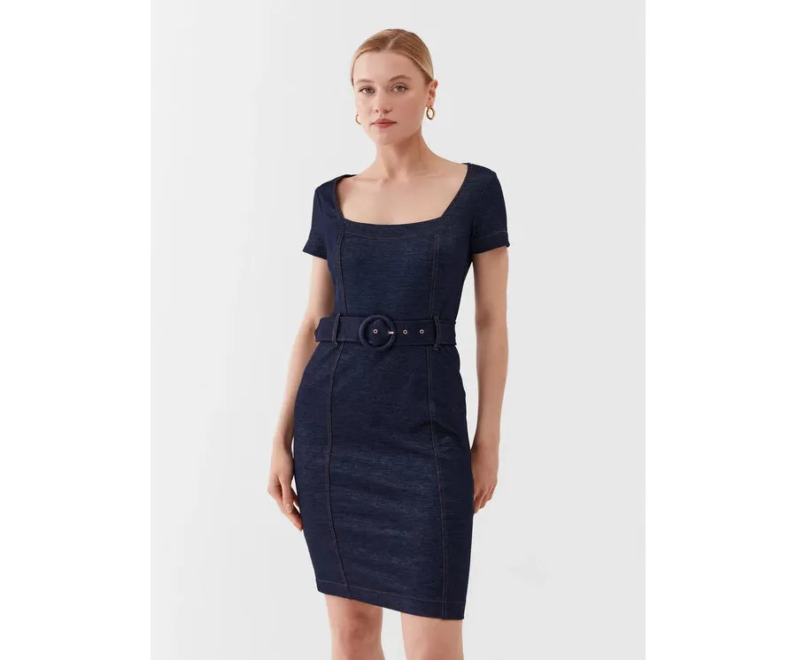 obrazek 1 Guess Sukienka codzienna W3YK70 KBU70 Granatowy Bodycon Fit