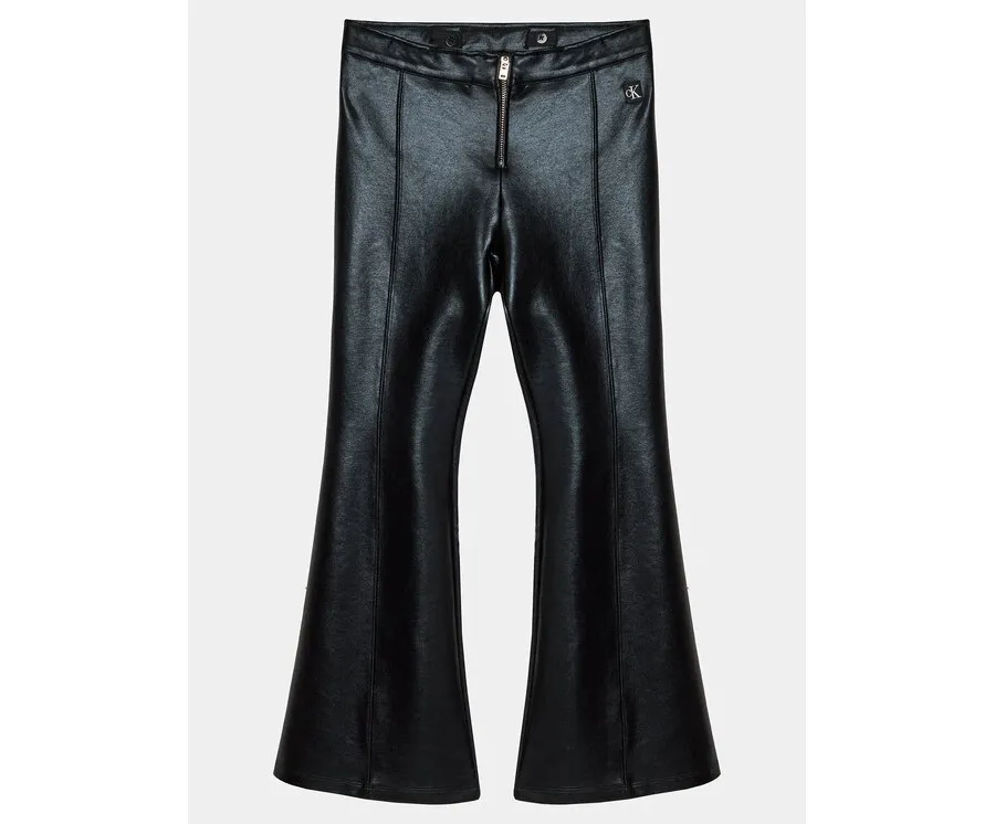 obrazek 1 Calvin Klein Jeans Spodnie materiałowe Spacer IG0IG02293 Czarny Flare Fit