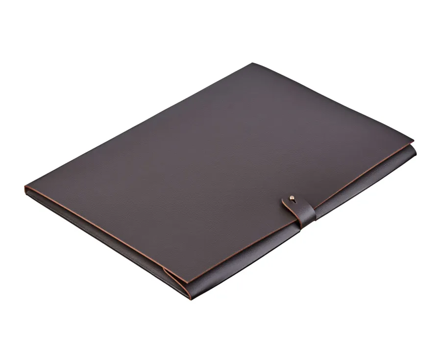 obrazek 1 Skórzana aktówka A4 23х31 cm w kolorze czekoladowym