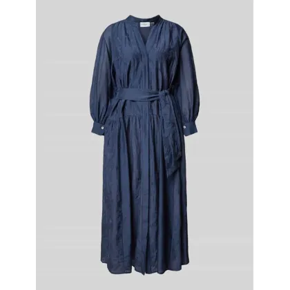 Zdjęcie Sukienka midi z wiązanym paskiem model ‘SETOLA’