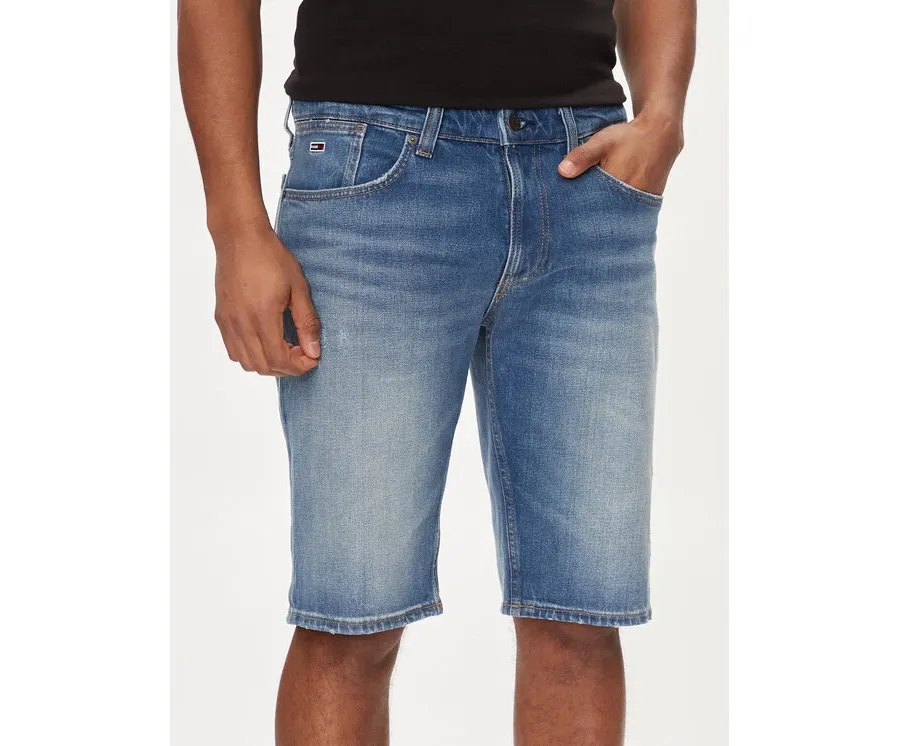 obrazek 1 Tommy Jeans Szorty jeansowe Ronnie DM0DM18795 Niebieski Slim Fit