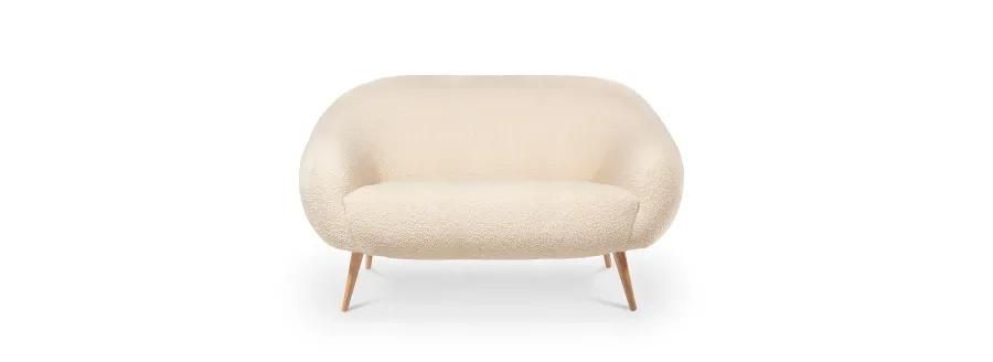 obrazek 2 Nowoczesna 2 osobowa sofa inspirowana budynkami architekta Oscara Niemeyera - Insidherland