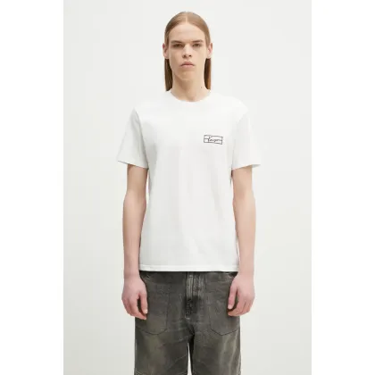Zdjęcie Kenzo t-shirt bawełniany męski kolor biały z aplikacją FF55TS5254SO.02