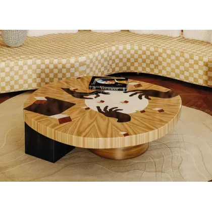 Zdjęcie Wyjątkowy stół drewniany z serii In Vij En do stylowych wnętrz