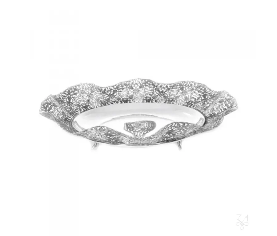 picture 1 Stylish openwork silver basket - Zaramella Argenti