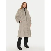 Zdjęcie Eleh Futro E00192 Beżowy Regular Fit