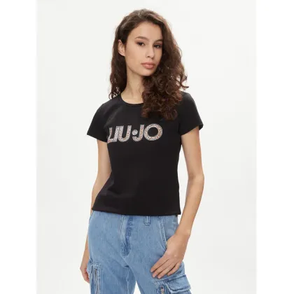 Zdjęcie Liu Jo T-Shirt VA4105 JS003 Czarny Regular Fit