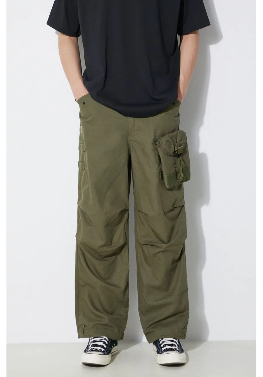 obrazek 1 Maharishi spodnie M.A.L.I.C.E. M51 Cargo Pants Cotton Hemp Twill 28 męskie kolor zielony proste 5051.OLIVE