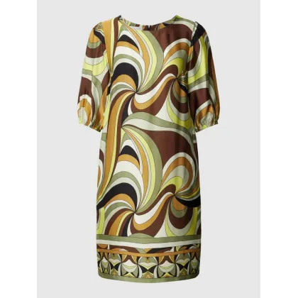 Zdjęcie Sukienka z wiskozy ze wzorem na całej powierzchni model ‘ISI’