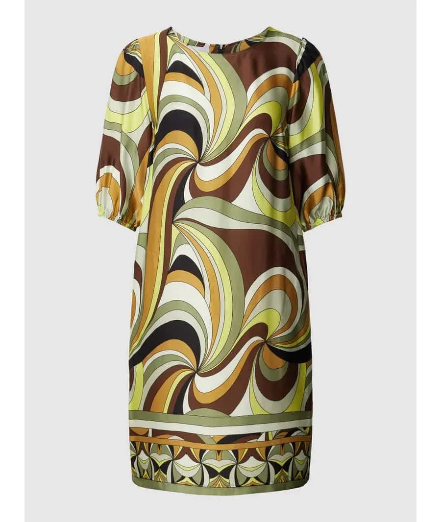 obrazek 1 Sukienka z wiskozy ze wzorem na całej powierzchni model ‘ISI’