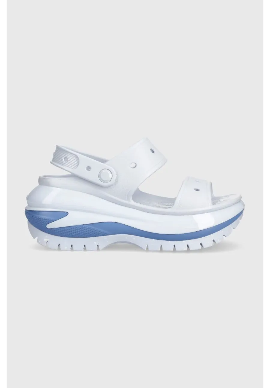 obrazek 1 Crocs klapki Classic Mega Crush Sandal damskie kolor niebieski na platformie 207989