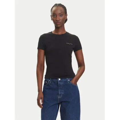 Zdjęcie Tommy Jeans T-Shirt Linear DW0DW21164 Czarny Slim Fit
