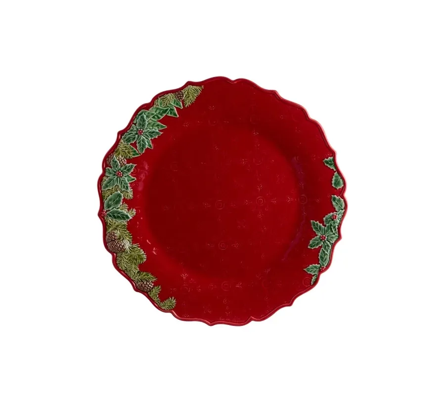 obrazek 1 Ceramiczny talerz w stylu wiejskim - Bordallo Pinheiro