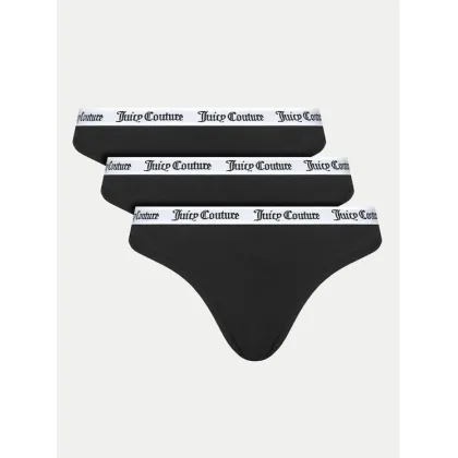 Zdjęcie Juicy Couture Komplet 3 par stringów Diana JCLTH224571 Czarny