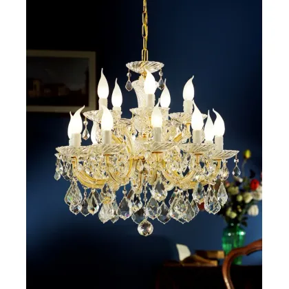Zdjęcie Szklany żyrandol włoskiego producenta