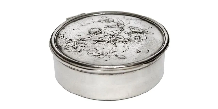 obrazek 1 Pudełeczko na biurko zdobione cherubinami