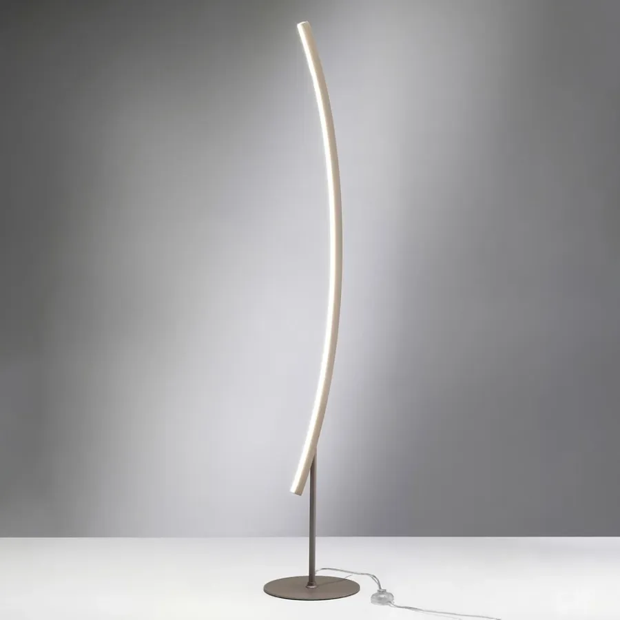 obrazek 1 Lampa stojąca Bow w kolorze piaskowym - h. 175 cm