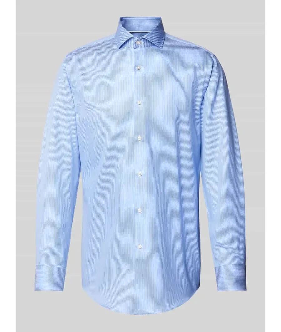 obrazek 1 Koszula biznesowa o kroju slim fit z listwą guzikową model ‘Hank’