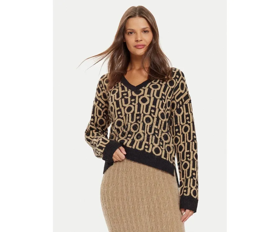 obrazek 1 Liu Jo Sweter WF4436 MA30P Brązowy Regular Fit