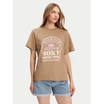 Zdjęcie Roxy T-Shirt ERJZT05912 Brązowy Regular Fit