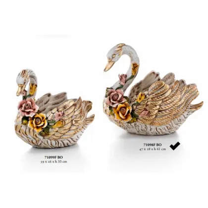 Picture Large swan with flowers - Valle d'oro Patchi