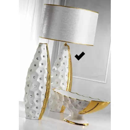 Picture A wonderful tall lamp made of ceramics - Bruno Costenaro