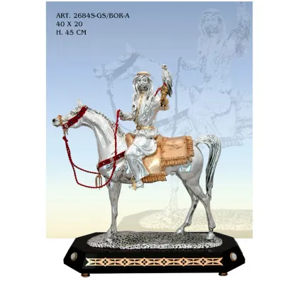 Zdjęcie Elegancka włoska figura konia z jeźdzcem