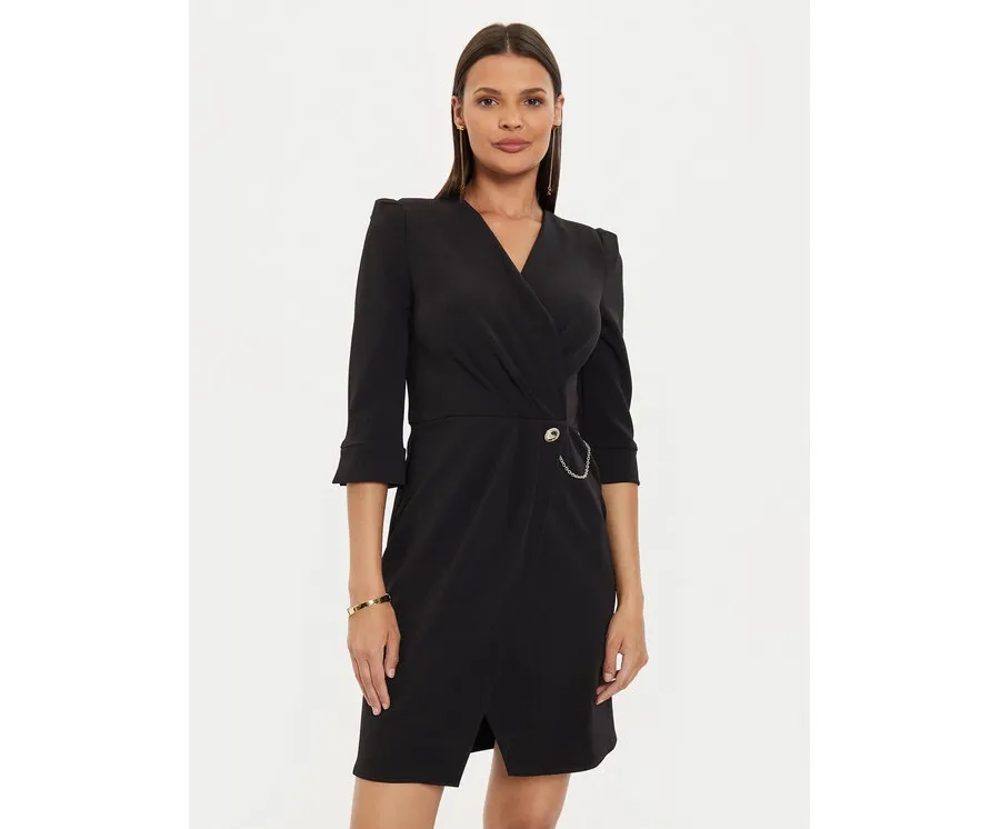 obrazek 1 Rinascimento Sukienka koktajlowa CFC0019592002 Czarny Regular Fit