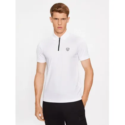 Zdjęcie EA7 Emporio Armani Polo 8NPF13 PJRGZ 1100 Biały Regular Fit