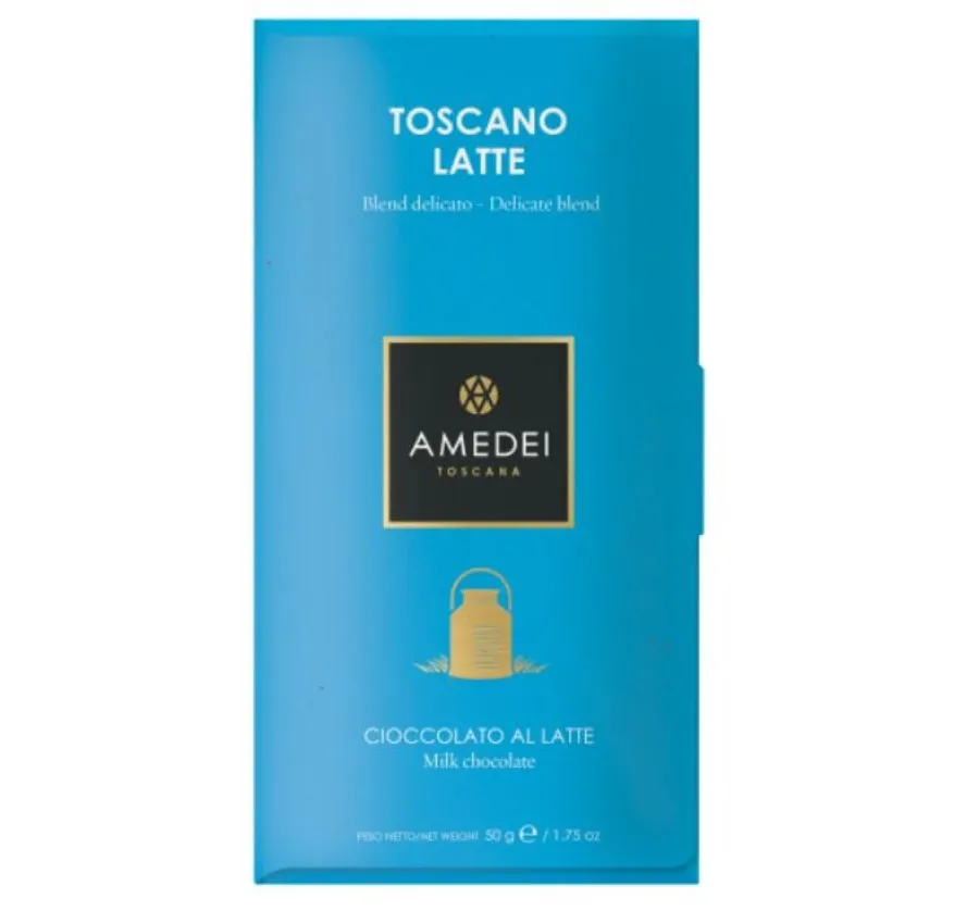 obrazek 1 Mleczna czekolada Toscano Latte Amedei z nutą wanilii i karmelu, 50g