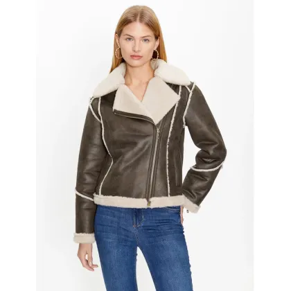 Zdjęcie Fracomina Kożuch FS23WC1001O44601 Brązowy Regular Fit