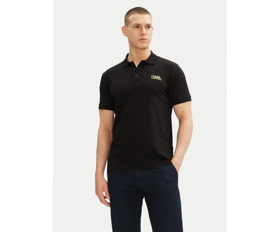 obrazek 1 KARL LAGERFELD Polo 745088 552235 Czarny Regular Fit