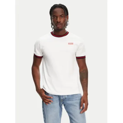 Zdjęcie Hunter T-Shirt Eigg Ringer HARM0032251 Biały Regular Fit