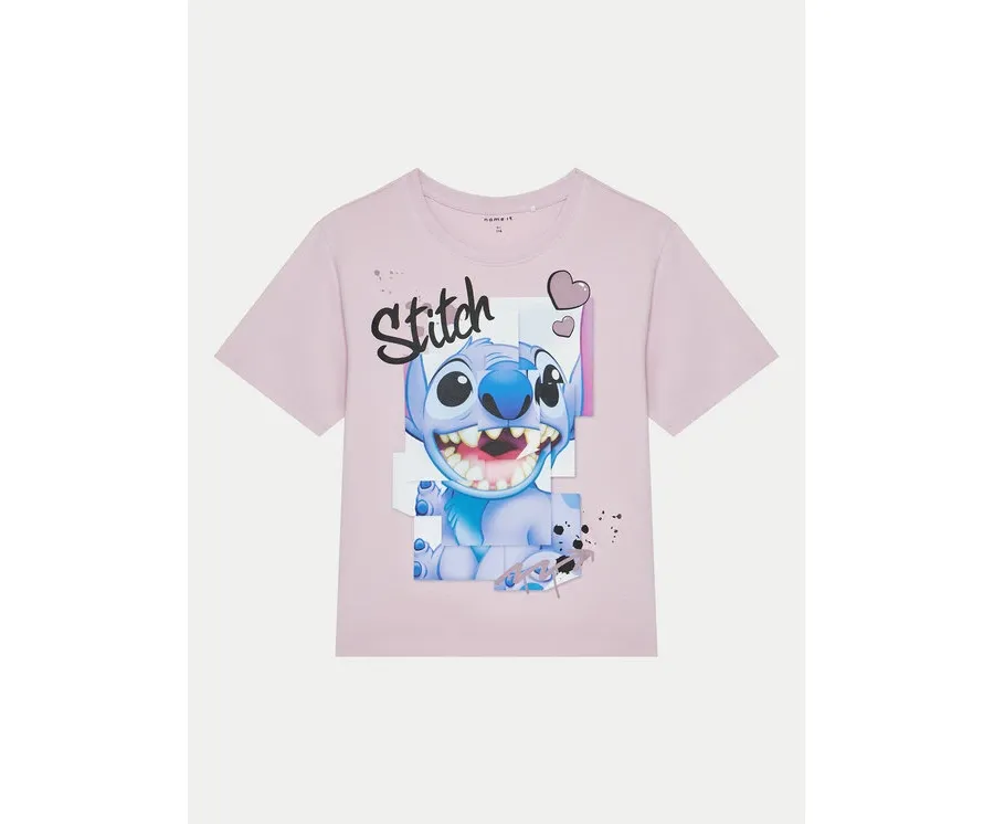 obrazek 1 NAME IT T-Shirt 13238482 Różowy Regular Fit