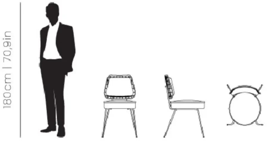 obrazek 8 Minimalistyczne krzesło - Marie