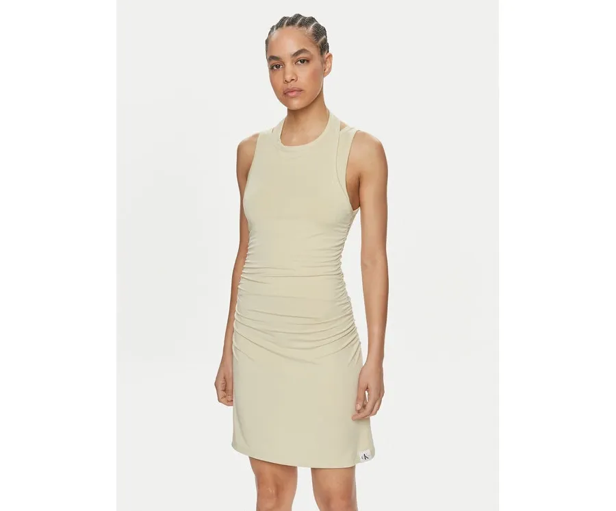 obrazek 1 Calvin Klein Jeans Sukienka letnia J20J223045 Zielony Slim Fit