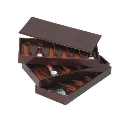 Zdjęcie Nieszablonowe pudełko na 18 zegarków - trzy warstwy