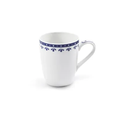 Zdjęcie Elegancka filiżanka do espresso z porcelany zdobiona subtelnym niebieskim ornamentem – Leander