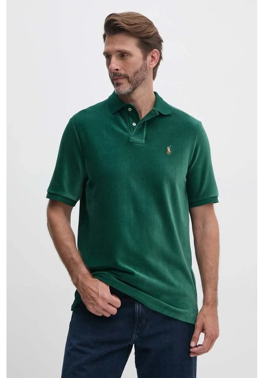 obrazek 1 Polo Ralph Lauren polo męski kolor zielony melanżowy