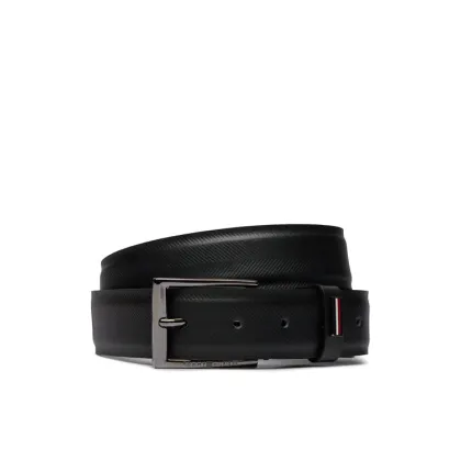 Zdjęcie Tommy Hilfiger Pasek Męski Business Texture 3.5 Adj AM0AM12069 Czarny