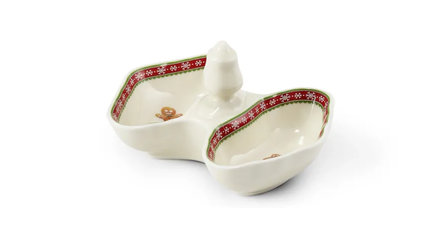 obrazek 1 Stylowa dwuczęściowa solniczka z porcelany z kolekcji Christmas gingerbread – Leander