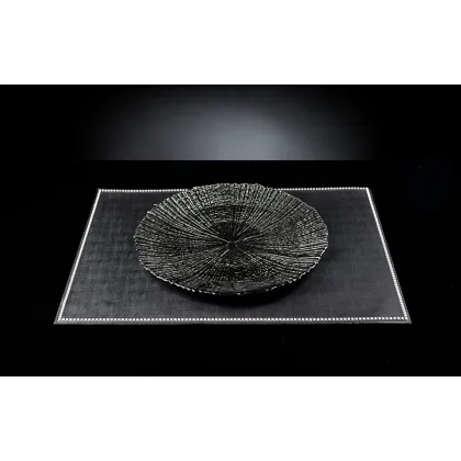 Zdjęcie Elitarny talerz ze szkła z ozdobną powierzchnią marki VG New Trend