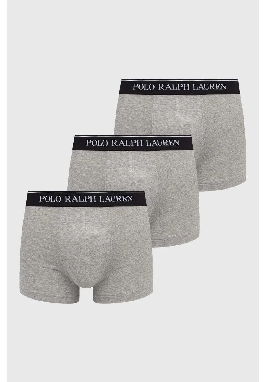 obrazek 1 Polo Ralph Lauren bokserki 3-pack męskie kolor szary